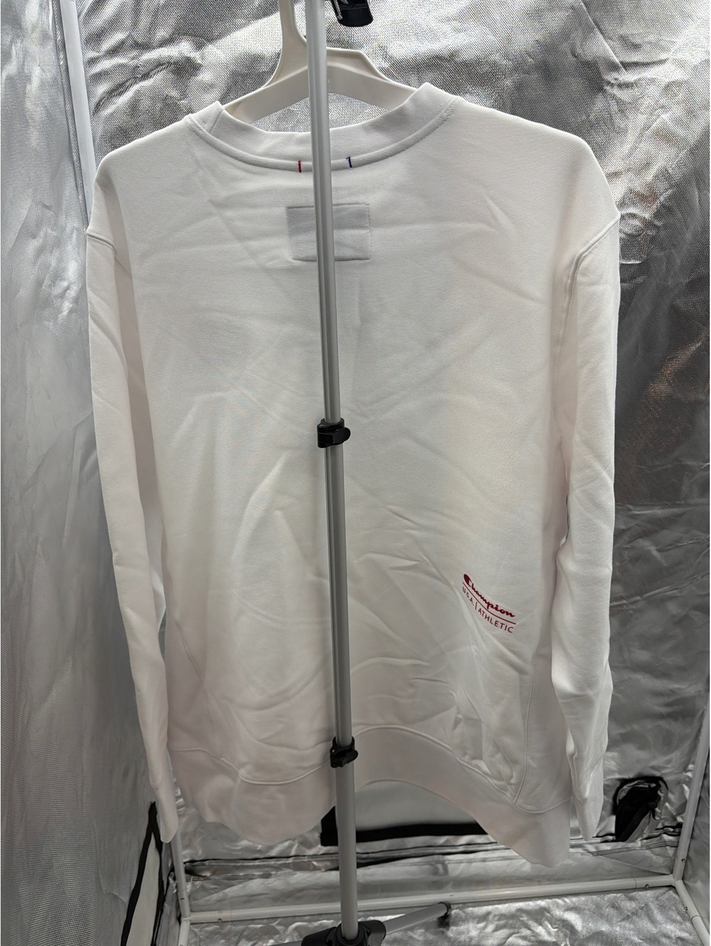 Champion Essential Standard Bright White Crewneck Sweatshirt XXL - Picture 6 of 10
